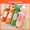 Animal Cylinder Plush Toys Lion Frog Monkey Rabbit Stuffed Dolls Home Decor
