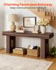 VEVOR 160 cm Console Table, Farmhouse Desk Behind the Couch, Wooden Rectangle Entrance Desk, Narrow Long Sofa Table Accent Stand for Hallway, Bedroom
