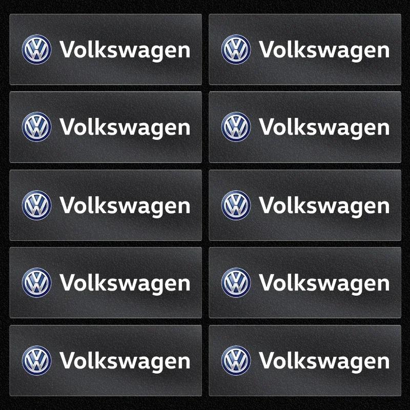Car For Volkswagen VW 3D Metal Car Emblem Letter Decorative Stickers Badge Decal For Volkswagen VW Tiguan CC Jetta Polo Golf Pas