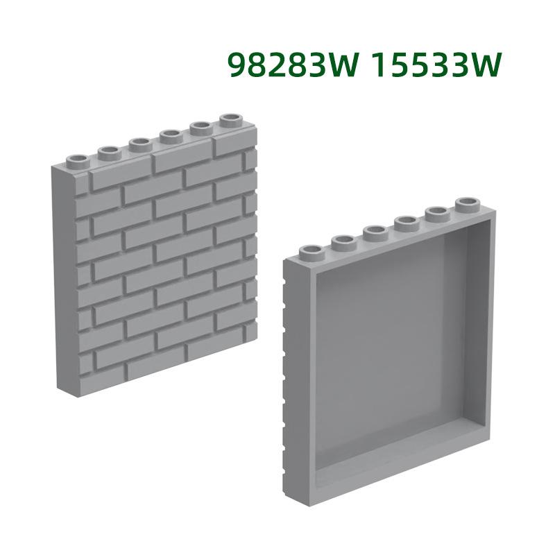 MOC 1 шт. 98283W 15533W 1x6x5 Стеновые Строительные Блоки 59349 Специальная Панель Часть Кирпичи Совместимый Частичный Конструктор Детский Подарок