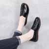Fashion Soft Bottom Mother's Loafers 2024 Spring/Autumn Flat Casual Shoes Non Slip Women's White Flats  Moccasins Geunine Leather