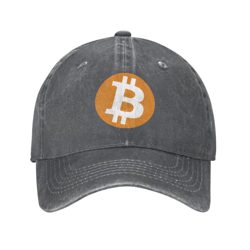 Classic Cotton Bitcoin Baseball Cap Women Unisex Personalized Adjustable Adult BTC Fans Dad Hat Hip Hop