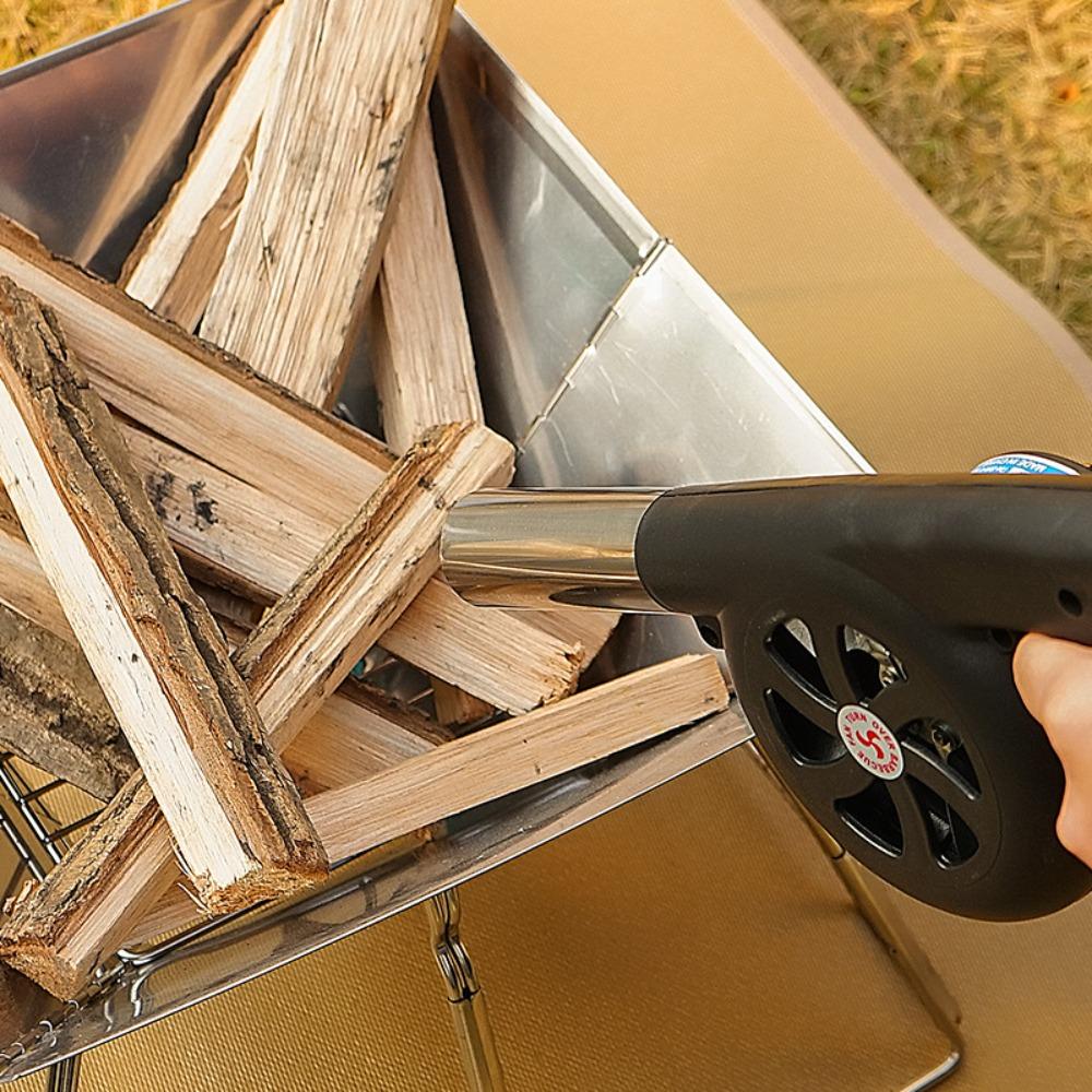 Ручной воздуходув Бытовой ручной портативный воздуходув для барбекю Маленький фен Аксессуары для барбекю на открытом воздухе Инструменты