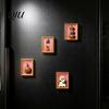Magnetic Refrigerator Accessories Halloween Pumpkin Frame Magnet, Vintage Ghost Fridge Whiteboard Decorative Magnet for Holiday Party Waterproof
