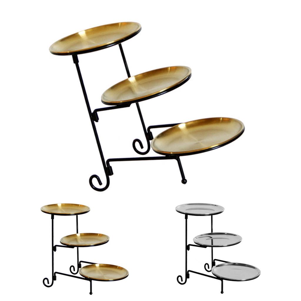 Трехслойная корзина для фруктов из нержавеющей стали, современная многослойная корзина для хранения фруктов и закусок