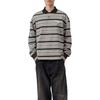 Carhartt WIP SS26 Длинный рукав Девитт Регбийка Повседневная с длинным рукавом Свободный крой Вышитая в полоску Регбийный топ Унисекс топы I037117-3V0-XX