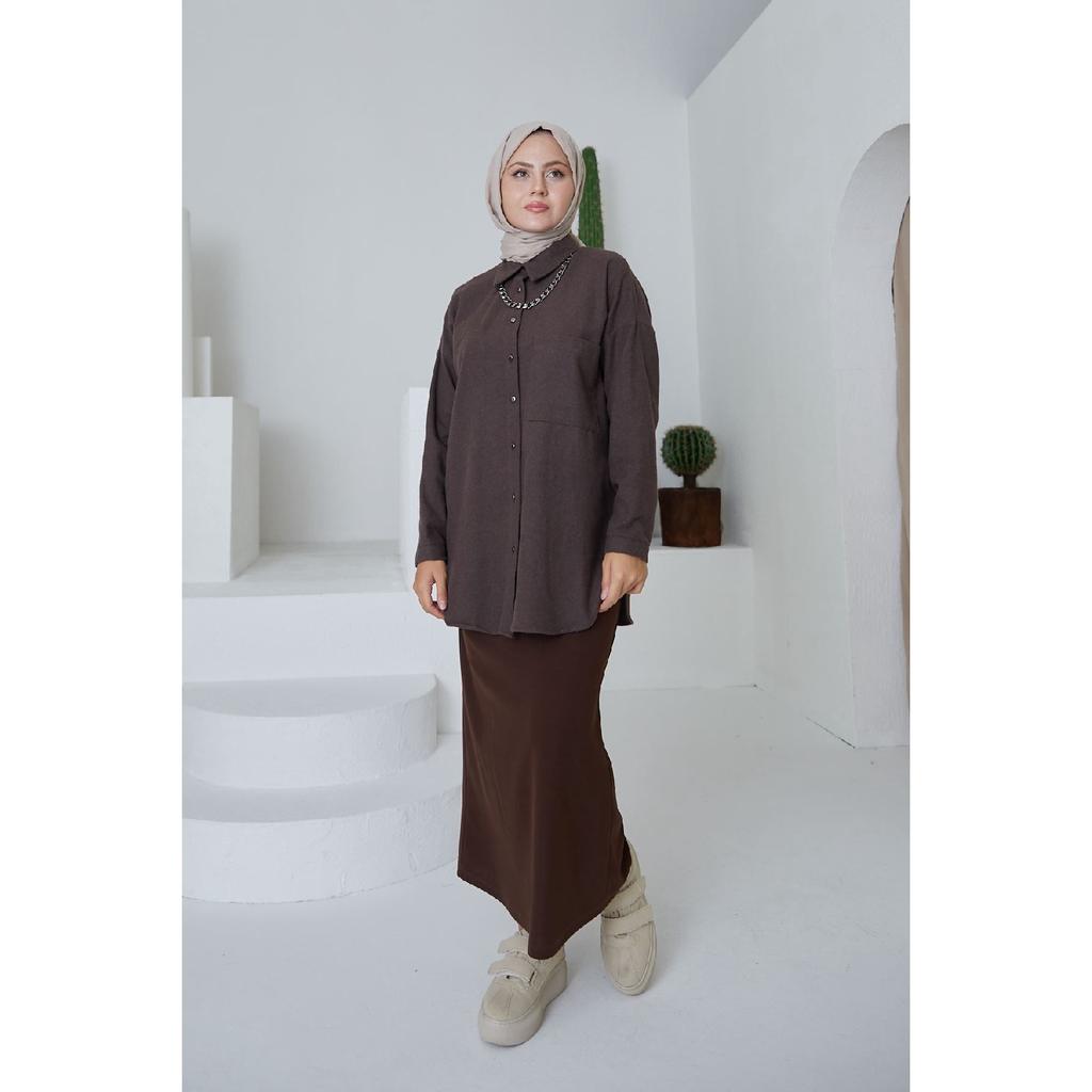 Юбка-карандаш-бежевый