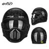 Exclusive Supply AD Carbon fiber small helmet body, fiberglass retro helmet for motorcycle cruising, scooter, and motorcycle riding