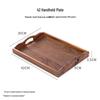 Wooden Rectangular Portable Tea Tray