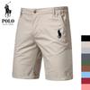 Polo Ralph Lauren Summer Pony Embroidered Cotton Solid Color Shorts for Men High Quality Casual Business Social Elastic Waist Beach Shorts