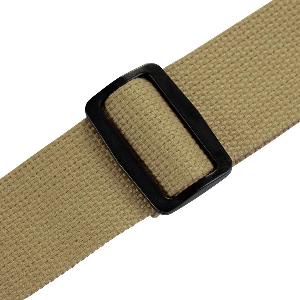 Leathers Signature Cotton Series Guitar Strap with Tan Levy's 2-inch Tri-Glide Adjustment; (MSSC8-TAN)