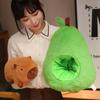 ***35cm *Hut Plush Capibala Doll Soft Animal Avocado Mouse Plush Toys Avocado Doll Children's and Girls' Gift Capybara Pillow