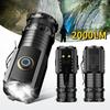 2PCS Powerful Mini EDC LED Flashlight High Power 3 LED Flashlight Rechargeable Camping Lantern Keychain Light Emergency Light
