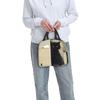 Insulated lunch bag with black watercolor cat design, perfect for commuting, school, picnics, and more. Large capacity and easy to carry. Perfect for