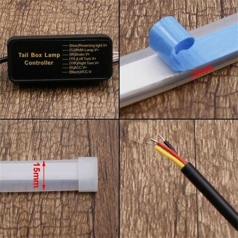 Автомобильная светодиодная лента 2шт 30/45/60см