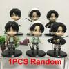 35cm Attack On Titan Anime Figure Levi Ackmen Action Figure Shingeki No Kyojin Ackmen Figurine Eren Mikasa Ackerman Figure Doll