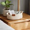 Cotton Rope Woven Basket for Organizing Bathroom Organizer Bin Cat Dog Toy with Handles