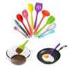 10Pcs/Set Multicolor Silicone Kitchen Utensils Kit Shovel Spoon Cooking Gadgets