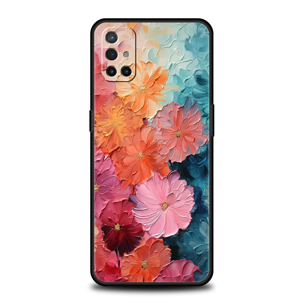 Чехол для телефона для OnePlus 13 12 11 10 9 Pro 9T 13R 12R 10R 9R 9RT 10T 8T 8 Nord 2T CE 2 3 5G N200 N30 Чехол Масляная живопись цветов
