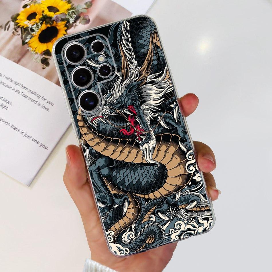 For Samsung Galaxy S24 Ultra S24 Plus (S24+) S24 5G Phone Case Samsung S24Plus S24Ultra Fashion Cool Pattern Soft Silicone Cases