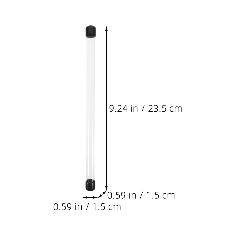 Подставка для благовоний TOPPERFUN, кейс из 12 штук, прозрачная туба для посещений могил, буддийских алтарей, портативные тубы для агарового дерева, только туба (23 x 1.2см10г)