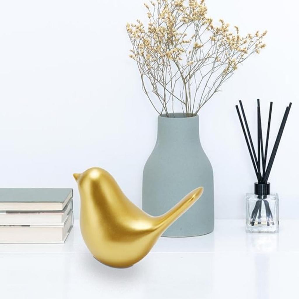 Small Birds Statues Home Decor Modern Style Birds Decorative Ornaments for Living Room, Bedroom, Office Desktop, Cabinets