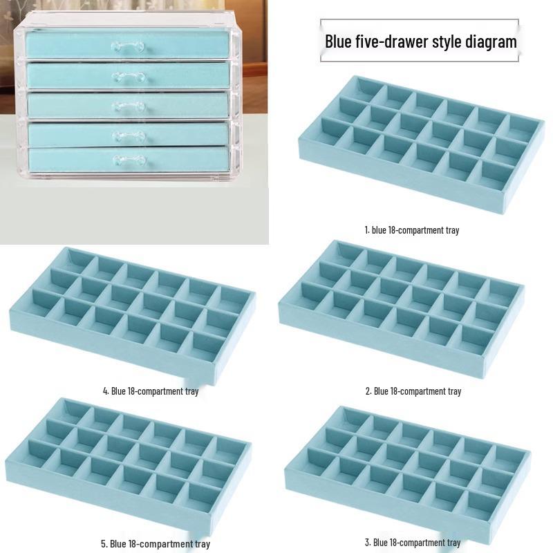 Многоярусная шкатулка для украшений для серег и мелких предметов - Домашнее хранение и организация