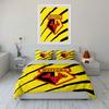 "Watford Logo Bedding Set" Bedding Duvet Cover Set Duvet Cover Pillowcases  (1 * Duvet Cover 2 * Pillowcases, without duvet insert)