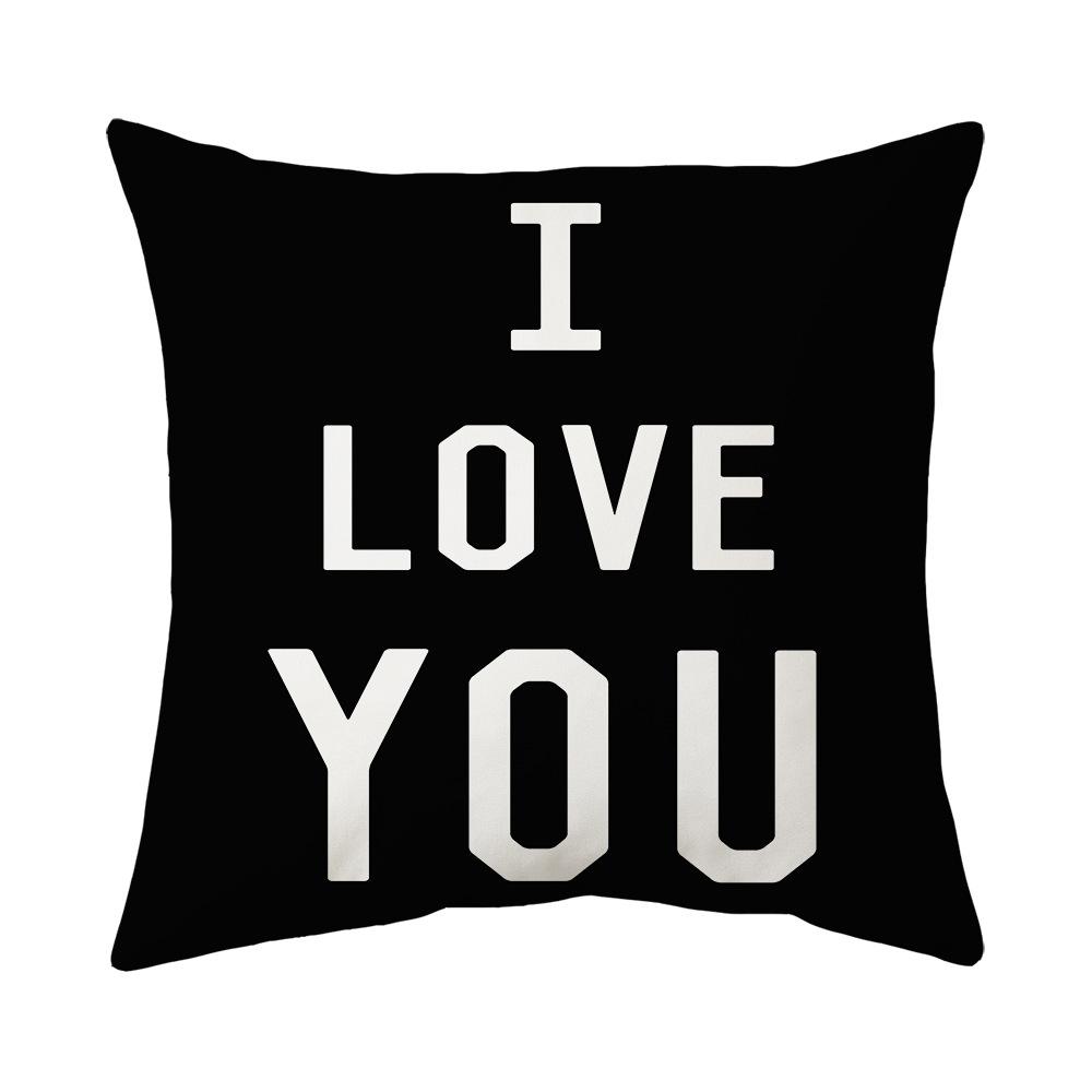 Подушка на День святого Валентина Новая диванная подушка Прикроватная спинка Плюшевая наволочка Shopee
