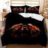 3D Print Microfiber Tarantula Printing Bedding Set - Insect Theme Duvet Cover with Black & Brown Spider