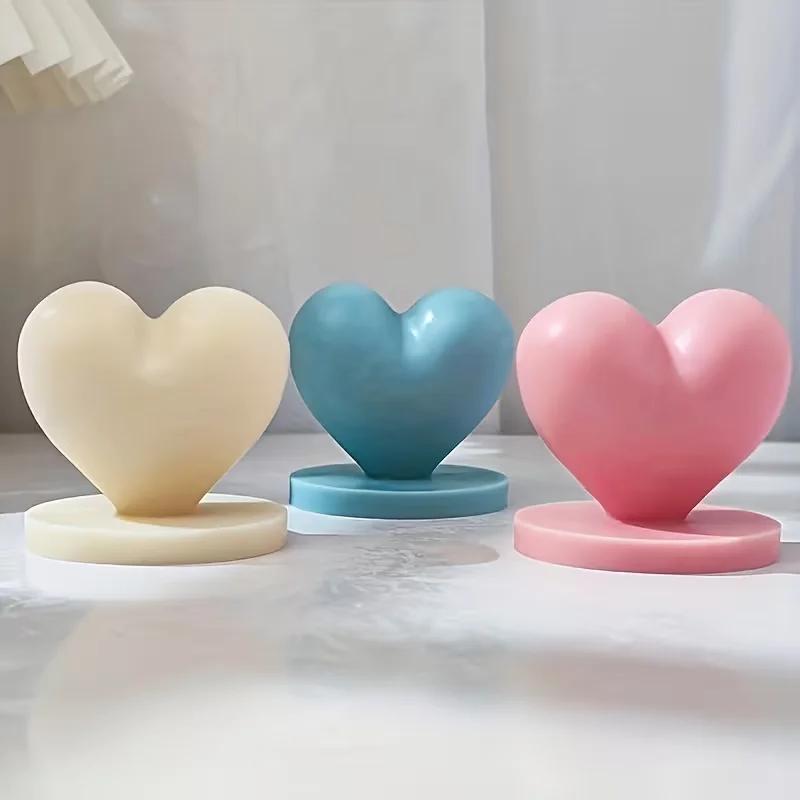 Силиконовая форма для 3D свечи "Любовь" DIY Ручная работа Форма для литья мыла, гипса, кристаллов, смолы Подарок на День святого Валентина Изготовление