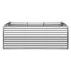 Galvanized Raised Garden Bed, 2400 x 1200 x 860 mm, Rectangular Metal Planter Box Kit Outdoor, Bottomless Planting Box with Gloves, Rustproof