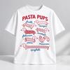 Футболка Pasta Pups 2026 Милый пес Любитель пасты Графическая футболка Повседневная унисекс футболка