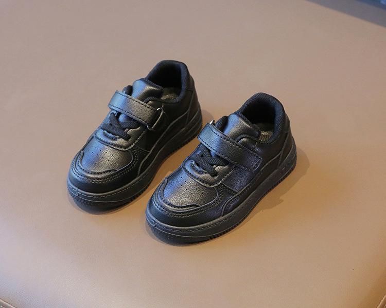 2025 Весна и Осень Детские Белые Кожаные Спортивные Кроссовки - Мягкая Подошва Для Мальчиков И Девочек