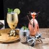 Кружка с ананасом 400 мл/550 мл/900 мл Медные кружки Moscow Mule Металлическая кружка Кружка-чашка из нержавеющей стали Кружка для пива, вина, кофе Барная посуда
