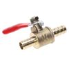 1Pc Hose Barb Inline Brass Water Oil Air Gas Fuel Line Shutoff Ball Valve Pipe Fittings
