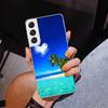 Летний Закат на Пляже Море Пальма Чехол для Телефона для Samsung Galaxy S24 S25 Edge S26 Ultra S23 S22 S21 Plus S20 FE + Персонализированный Pr