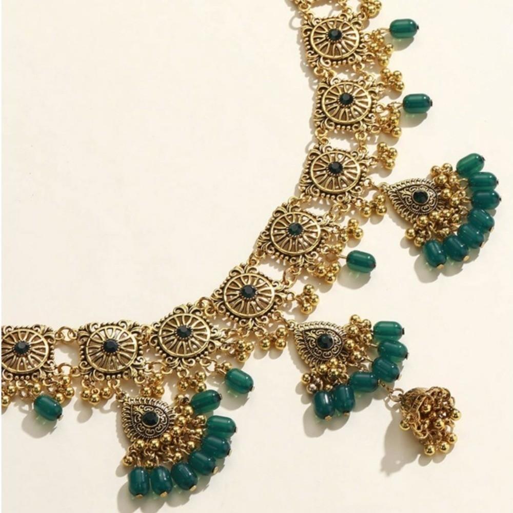 Metal Ethnic Style Belt Beads Body Chain Waist Seal Tassel Belly Chain  Festive