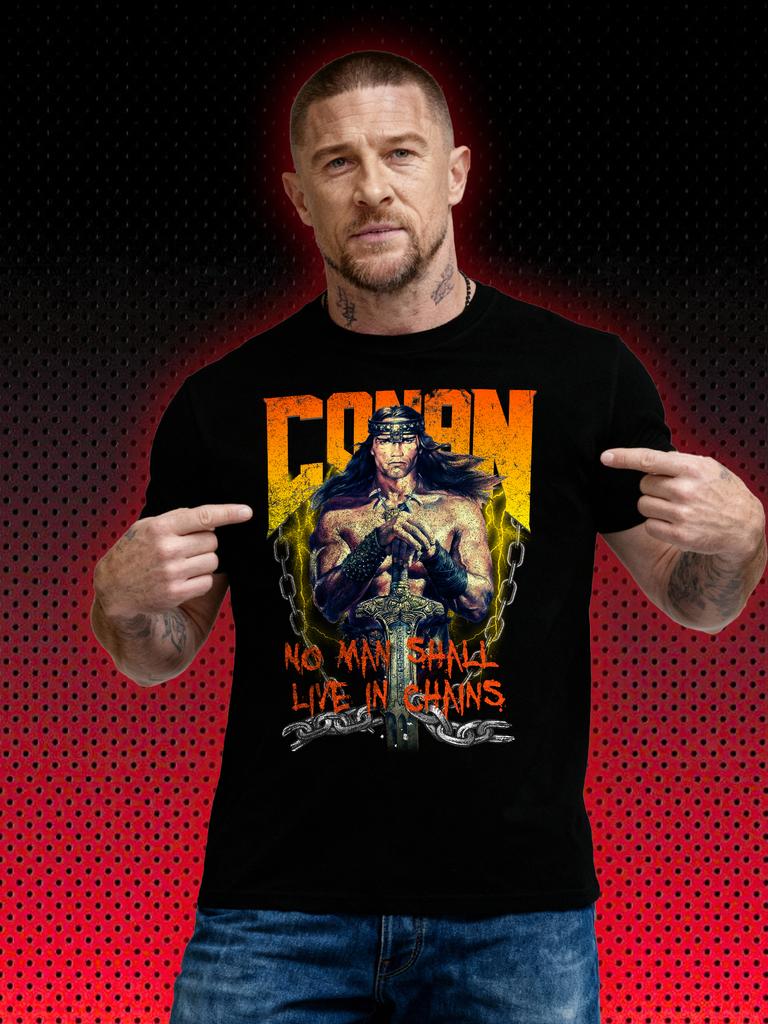Conan The Barbarian Retro Movie Art Poster Streetwear Cotton Oversized Short Sleeve Tee