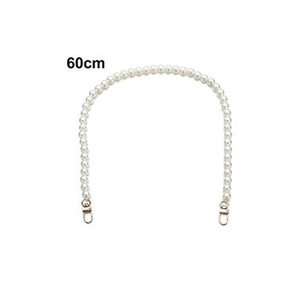 Chain Handbag Accessory Bag Parts Crossbody Bag Belt Beaded Tote Chain Purse Handle Pearl Bag Strap