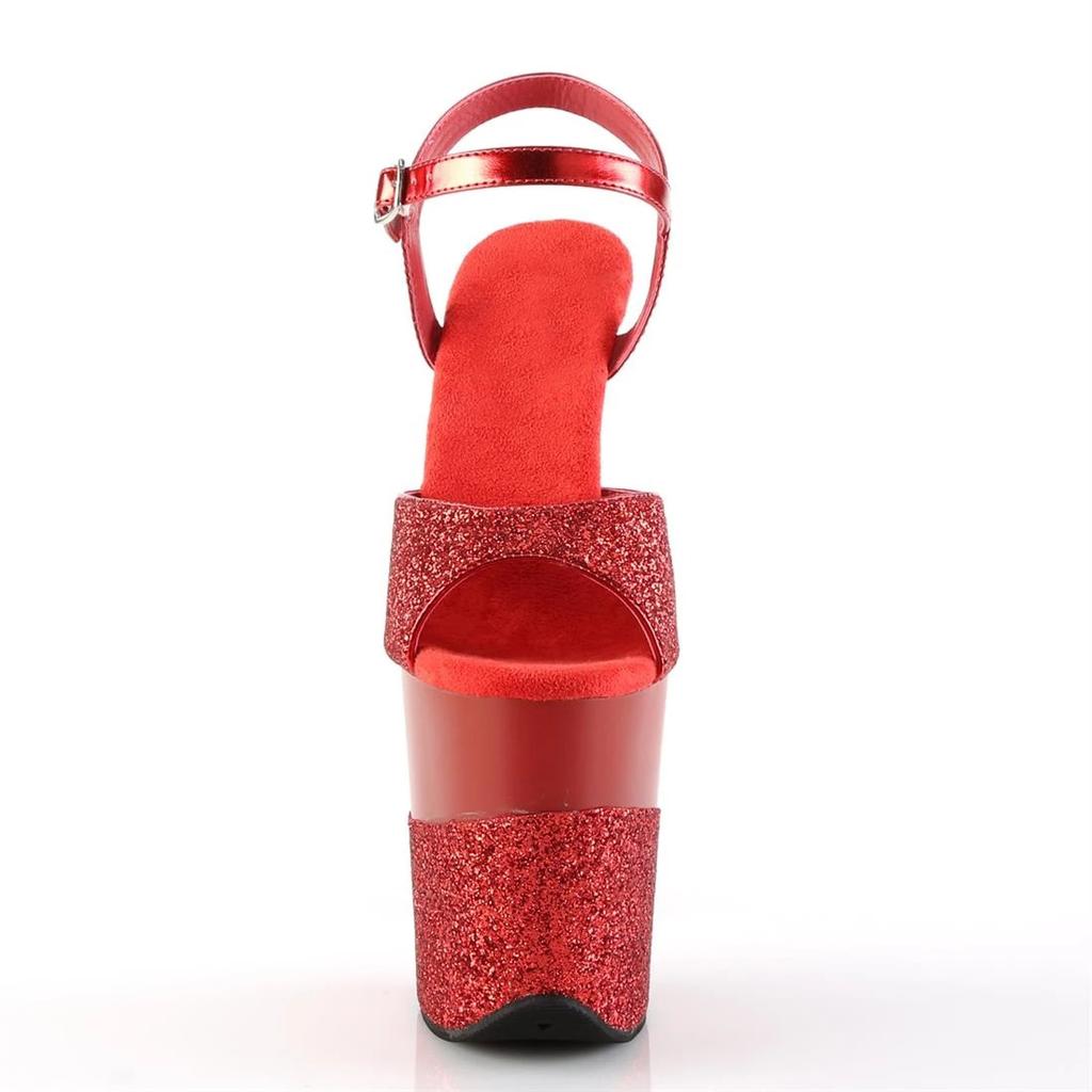 20Cm glitter sequin design hate sky high sandals waterproof table open-toed high heels shoes