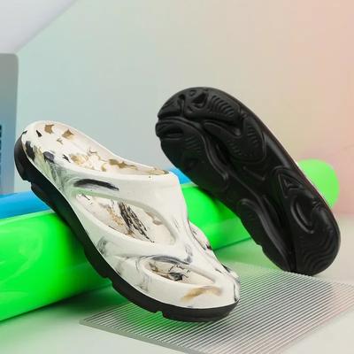 Мода 2025 Новые дышащие студенческие туфли на толстой подошве для дома и улицы, пляжная обувь, материал ЭВА, дышащая подошва и ремешок 44 45