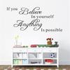Letter Design Wall Sticker Vinyl Wall Sticker Decal Entryway Living Room Decor Sticker