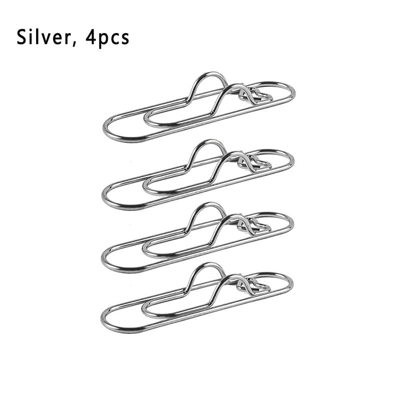 4-pack/10-pack Multifunctional Metal Heart-Shaped Pen Clip Paperclip Secure Hold Writing Supplies & Notebook Accessories