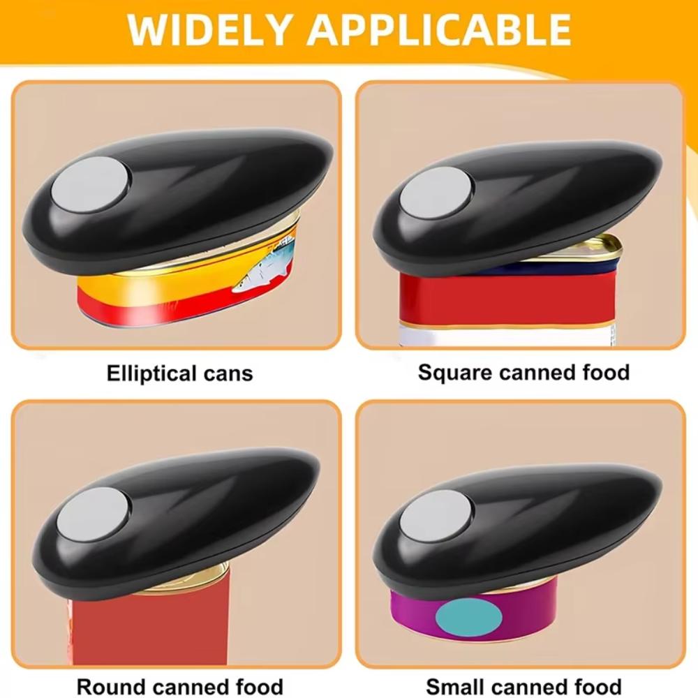 Автоматическая открывалка для консервов на батарейках, электрическая открывалка для жестяных банок без рук, кухонный гаджет