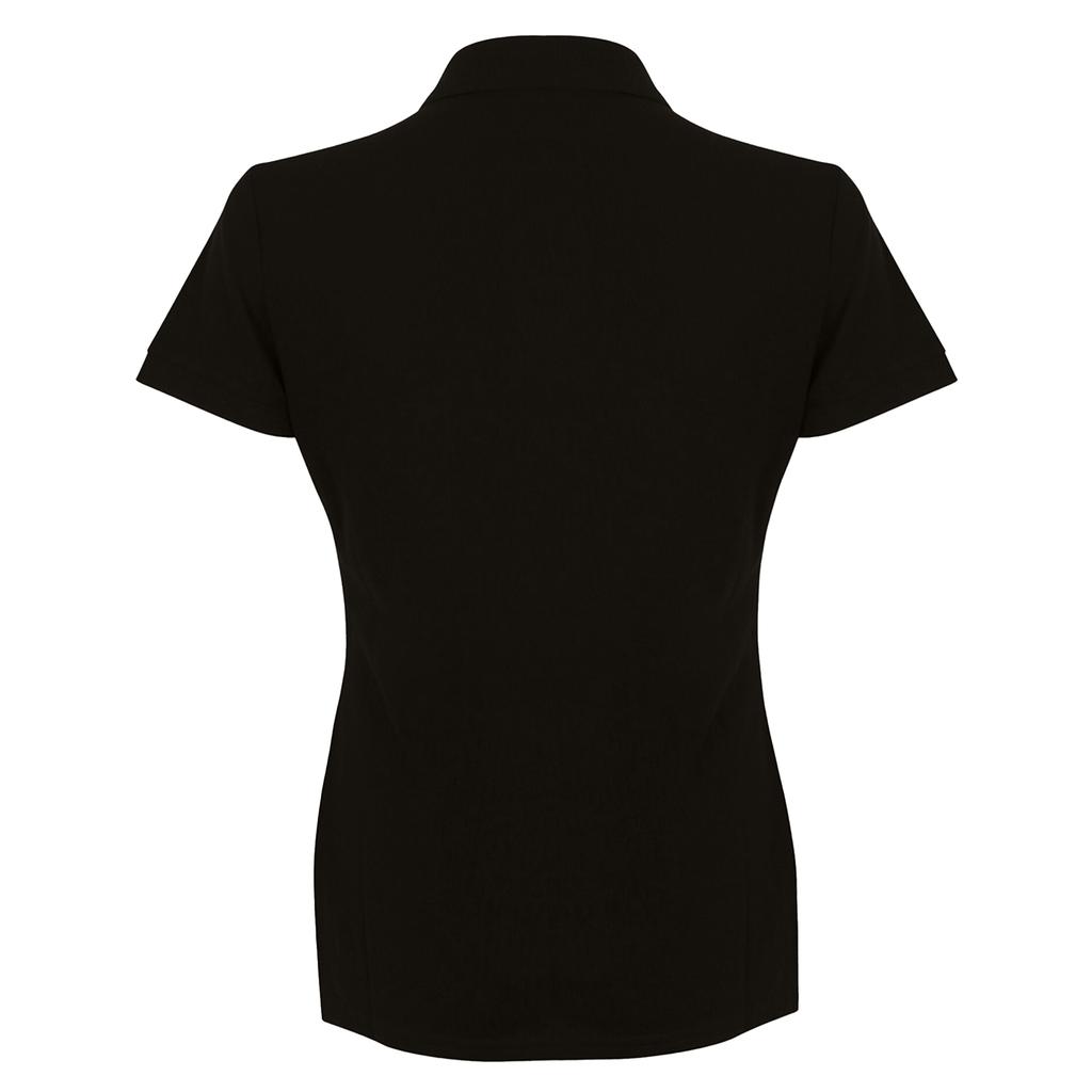 Henbury Womens/Ladies Micro-Fine Short Sleeve Polo Shirt