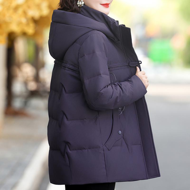 Winter Down Jacket for Women Parkas Hooded Plus Size Elegant Thick Warm Down Coat Woman Outerwears