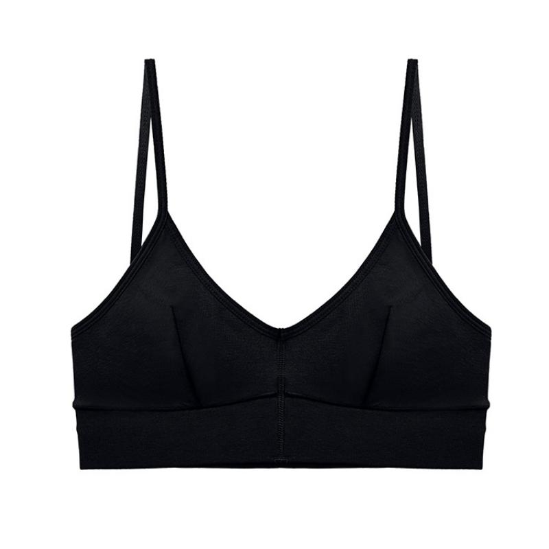 Хлопок с нитью без стального кольца, пуловер с низкой спинкой, бюстгальтер с большой открытой спиной, высокая эластичность, спортивный жилет и нижнее белье