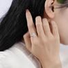 6,5 мм 1 карат Vvs1 кольца с муассанитом для женщин, классическое обручальное кольцо с цветком, имитация бриллианта, ювелирные изделия из стерлингового серебра S925