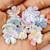 Creative 20Pcs DIY Findings Beading Neclace Bracelet Loose Beads Acrylic Colorful Flowers Handcrafted for Jewelry Making